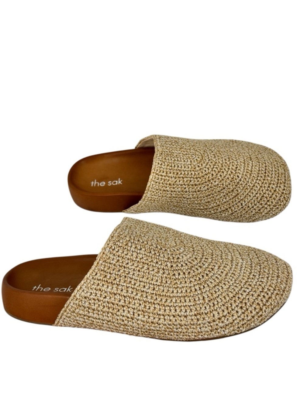 The Sak Bolinas Clog Sz 8 Bamboo Static Slip On Comfort Boho Woven New - Picture 9 of 13